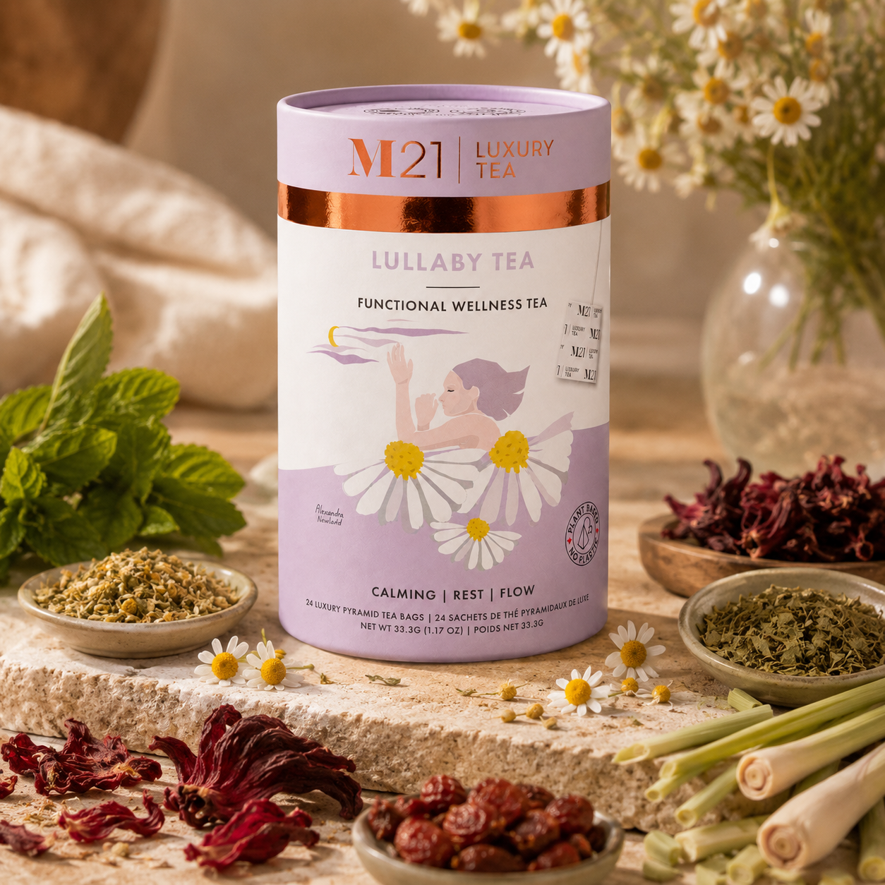 Lullaby Luxury Herbal Tea | Canadian | 24ct