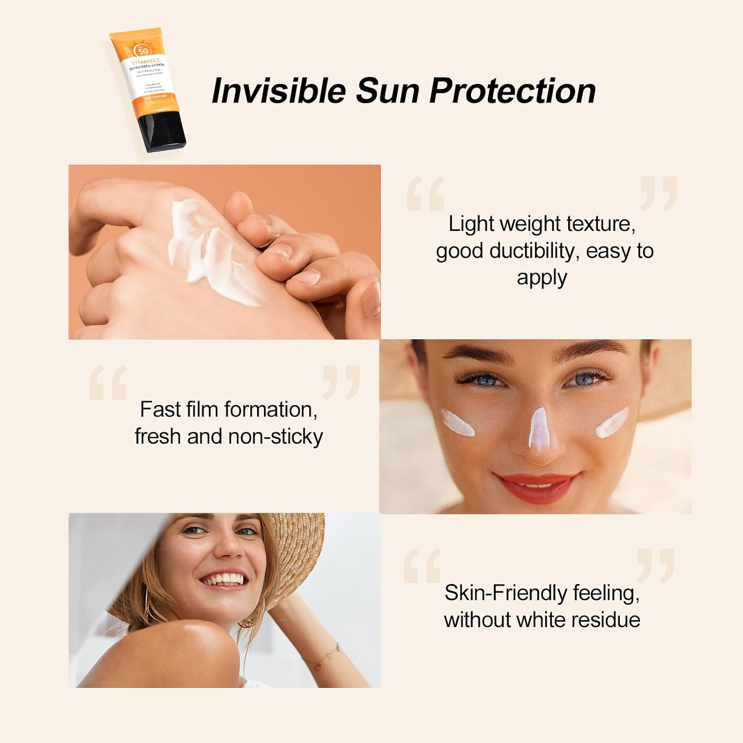 NEUTRIHERBS Sunscreen SPF 50 Face & Body PA++++ Sunblock Lotion, Broad Spectrum, Vitamin E & C Face Sunscreen
