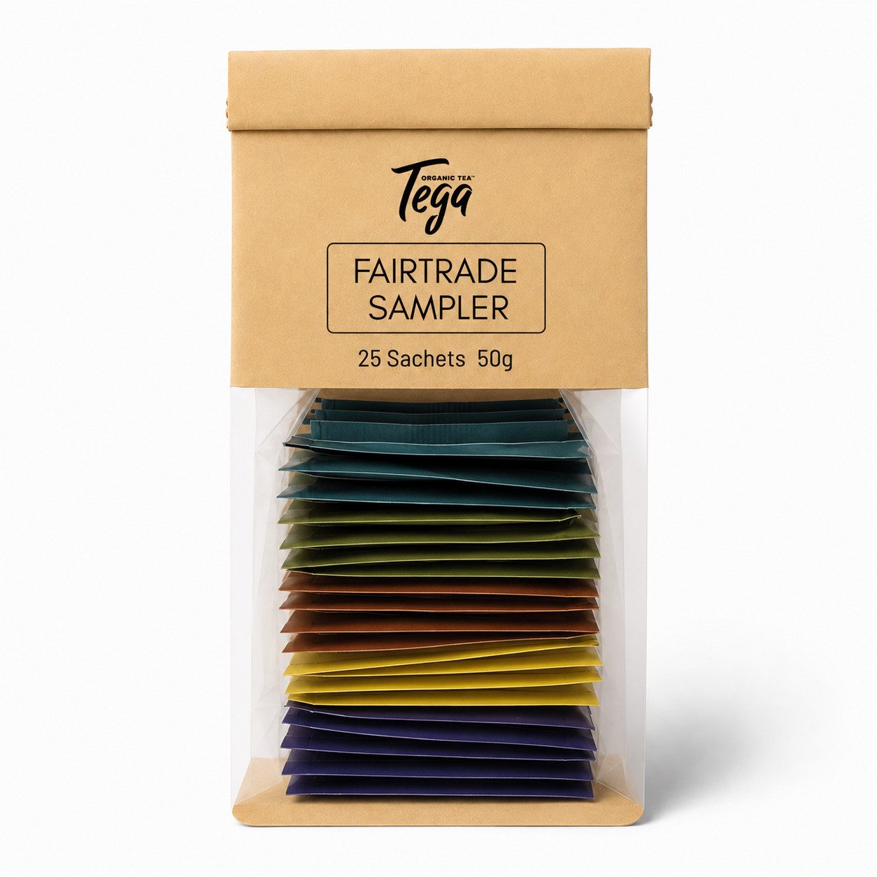 Tega Fairtrade Tea Sampler – 25 Tea Bags
