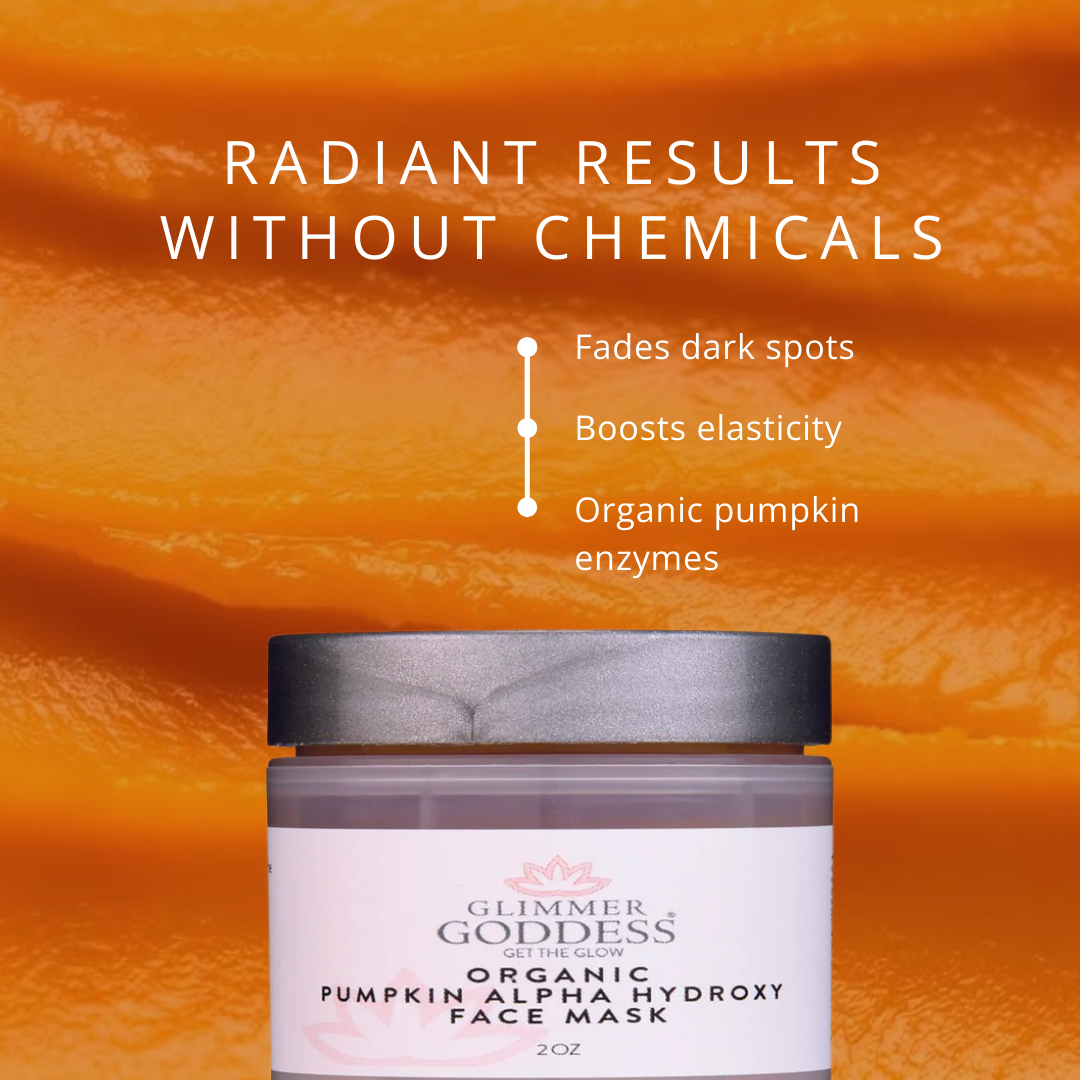 Organic Pumpkin AHA Face Mask – Exfoliating Treatment for Wrinkles & Glow