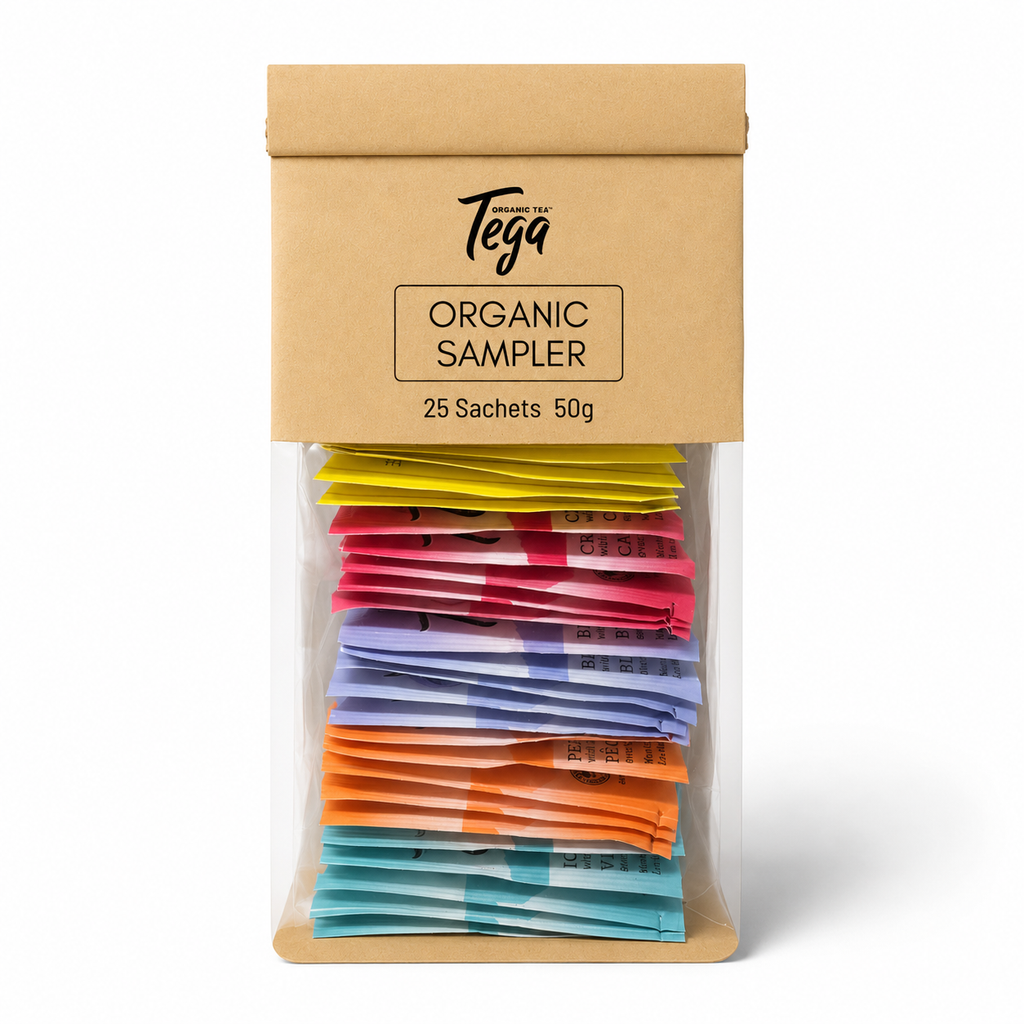 Tega Organic Tea Sampler – 25 Tea Bags