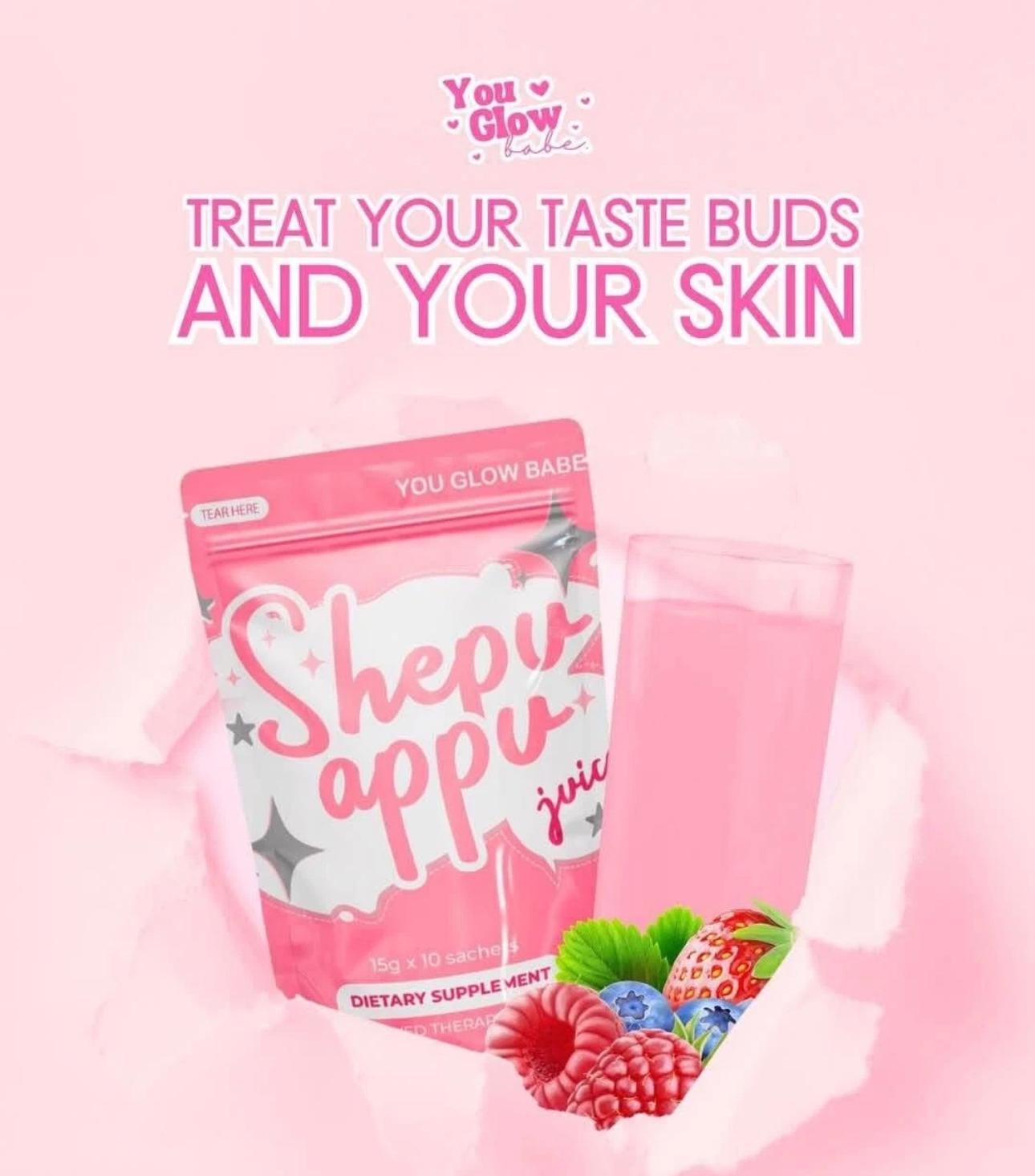 You Glow Babe Shepu Appu Shape Up Juice & Beauty White Caps