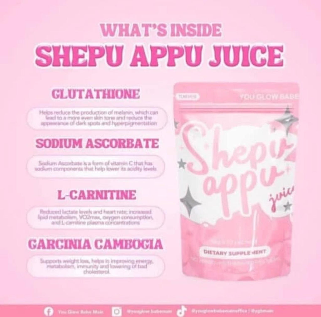 You Glow Babe Shepu Appu Shape Up Juice & Beauty White Caps