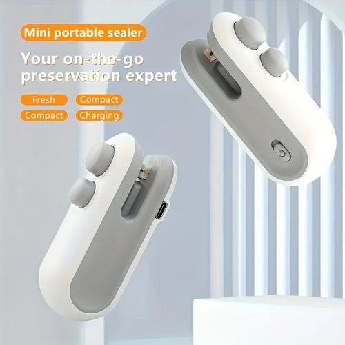 USB-C Rechargeable Bag Sealer, 2-in-1 Magnetic