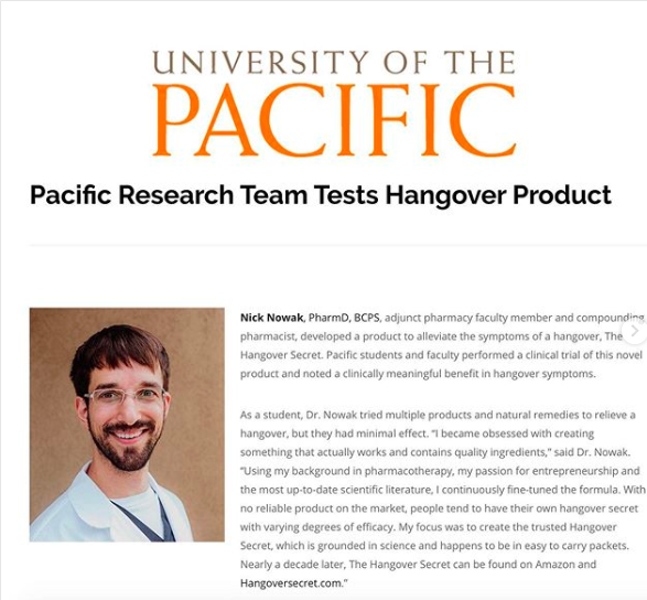 Hangover Secret | Pharmacist Developed - 10 Pack - With Electrolytes