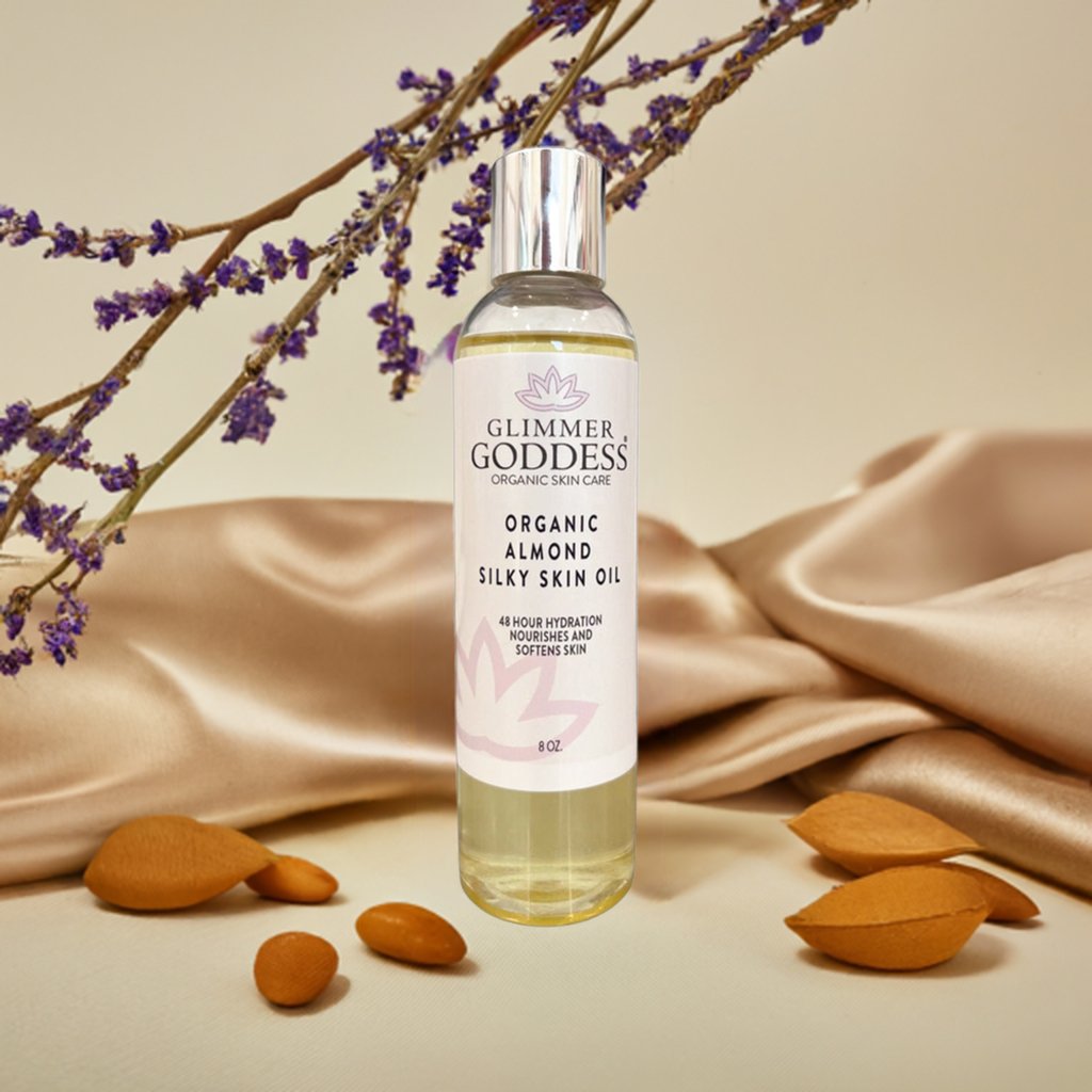 Organic Sweet Almond Silky Skin Oil – 48 Hour Hydration